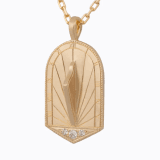 Sundial Crescent Necklace